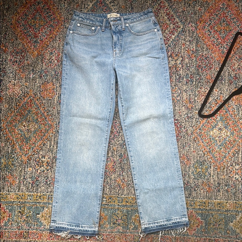 Madewell Blue Straight Leg Jeans Classic Style